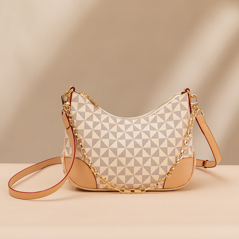 2023 Fashionable Women's Printed Chain Shoulder Bag