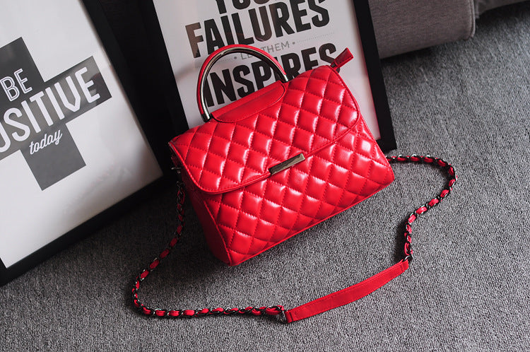R-C Fashionable Quilted Lambskin Chain Bag for Women