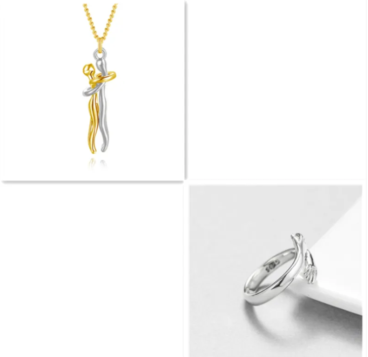 R-C Unisex Love Hug Necklace
