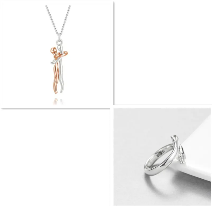 R-C Unisex Love Hug Necklace
