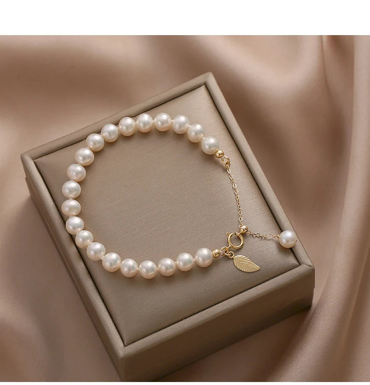Genuine Freshwater Pearl Bracelets for Women and Girls