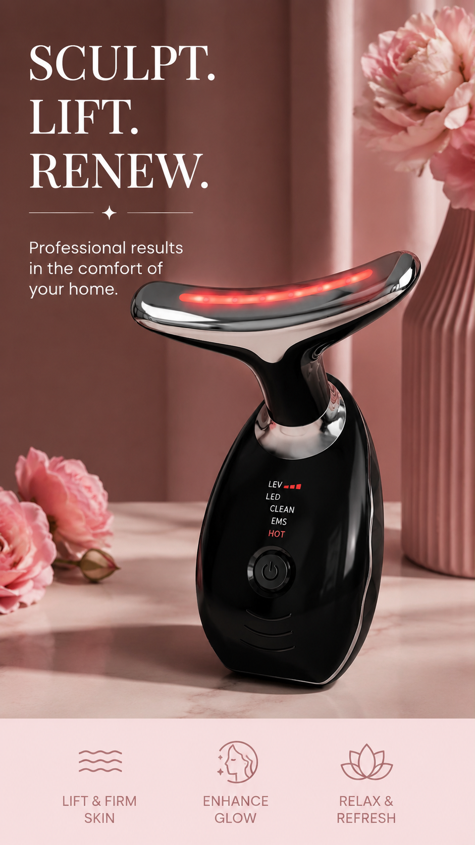 R-C Neck Face Anti-Wrinkle Lifting Massager.