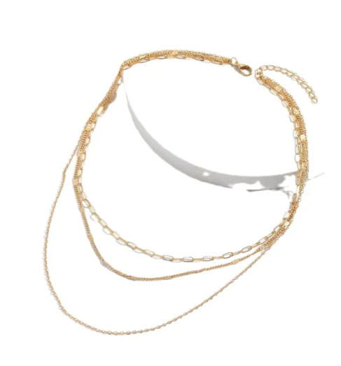 R-C Cross Necklace - Gold variant