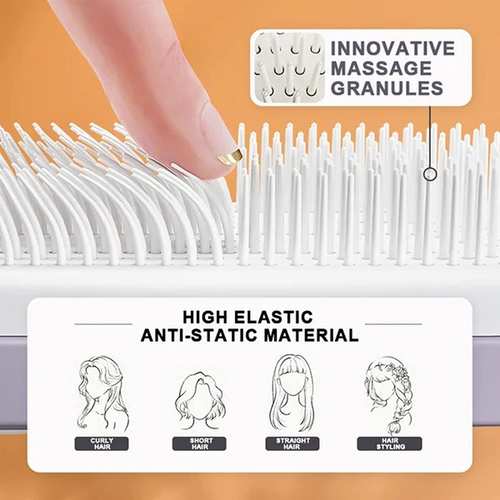 R-C 4-in-1 Self-Cleaning Hair Brush