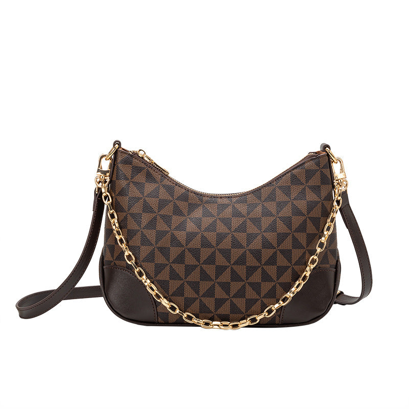 2023 Fashionable Women's Printed Chain Shoulder Bag