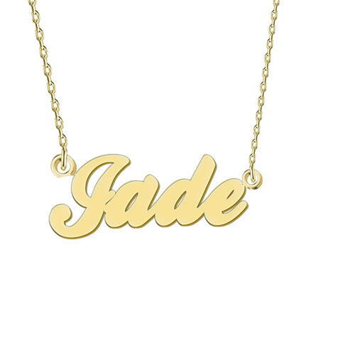 BeautyLiLi Personal Pendant Jewelry Gift Cute Name Necklace for Women Jade