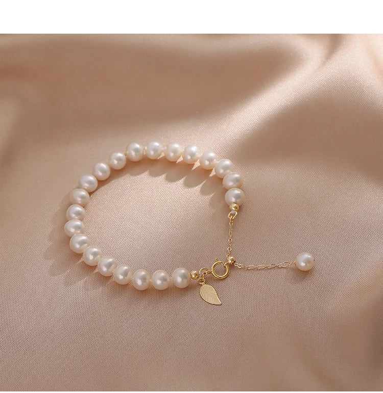 Genuine Freshwater Pearl Bracelets for Women and Girls