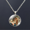 R-C Mary Pendant Necklace, Angel Necklace, Fashion Jewelry