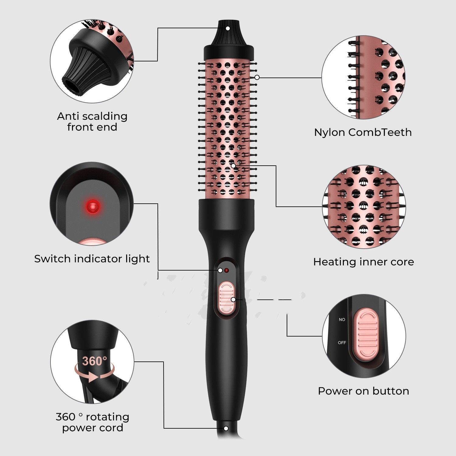 R-C Hair Straightener And Curler Hair Dryer