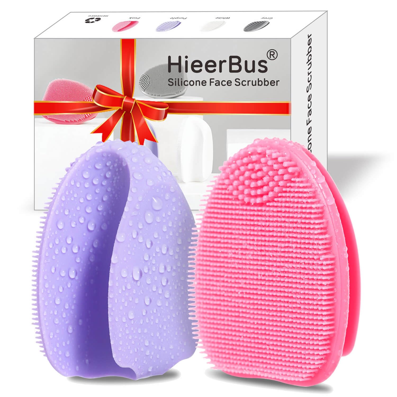 Silicone Face Scrubber2 Pack Face Scrubber for Women Men Facial Cleansing Brush Face Exfoliator Scrubber Brushes for Facial Cleansing Exfoliating Blackhead Removing Acne Pore Face Massaging