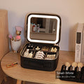 Cosmetic Bag with Mirror and LED Light