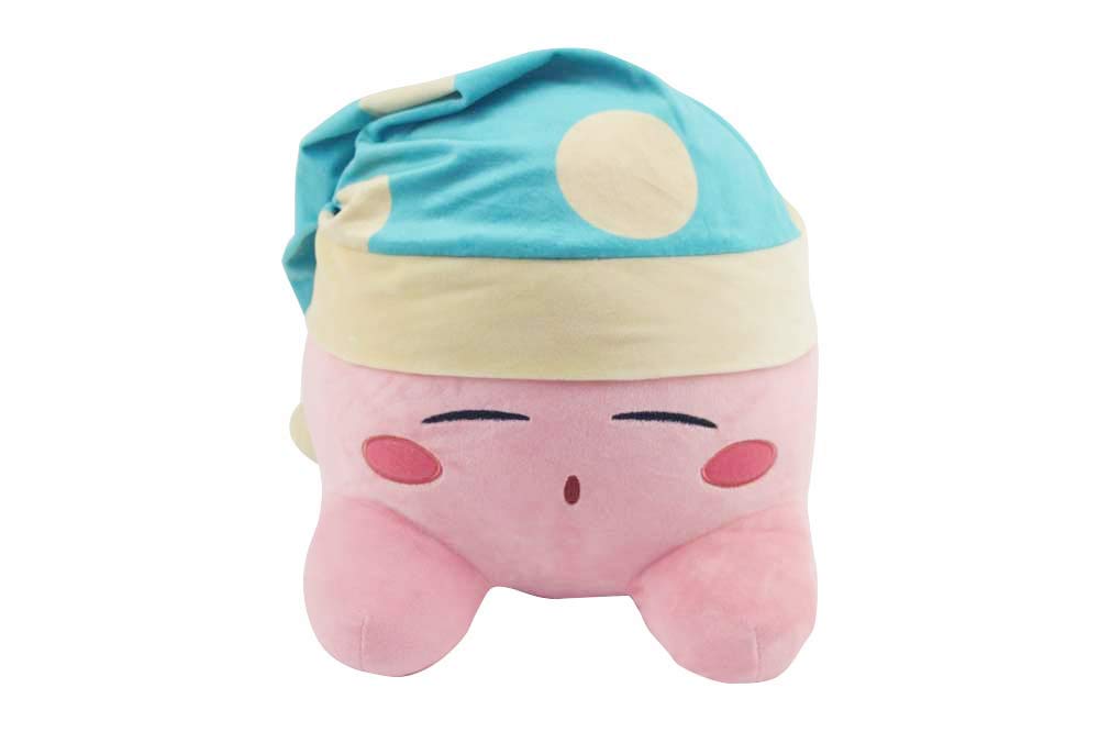 Kirby Sleep 12" Mega Plush - Cute Plushies Big Plush & Soft Pillow Kirby Gifts for Kids & Adults! Kirby Plushes Available Include Whip Kirby Kirby Sleep Fighter Kirby and Link Kirby Sword.