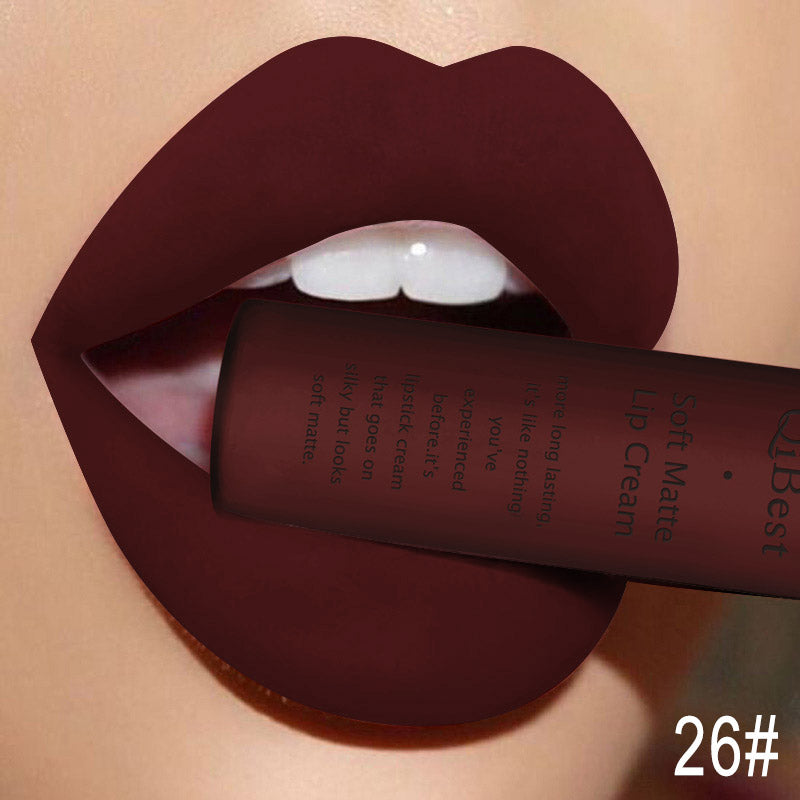 Matte Non-Stick Liquid Lip Gloss - Long-Lasting Finish