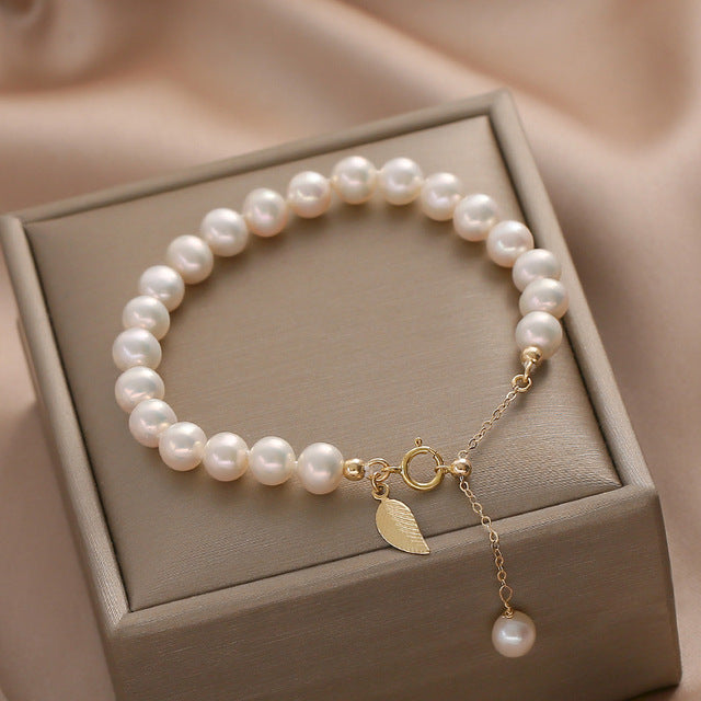 Genuine Freshwater Pearl Bracelets for Women and Girls