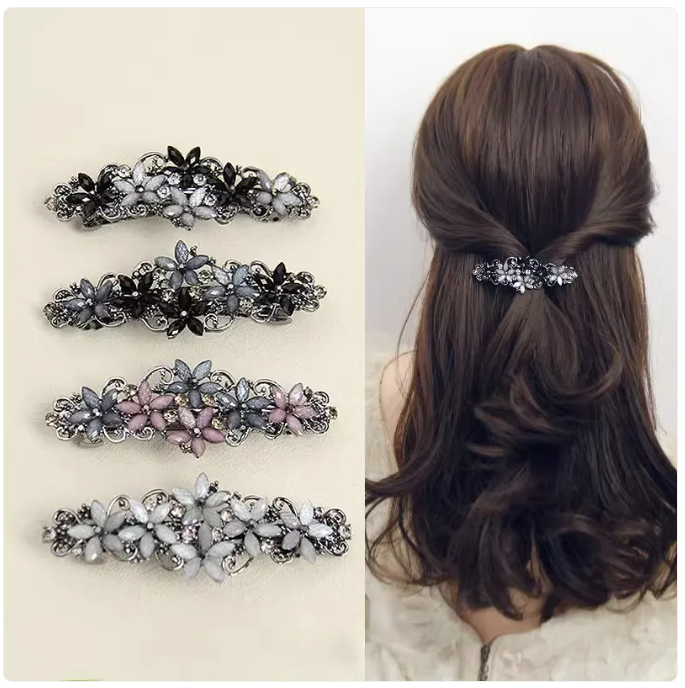 Alloy Barrettes Korean Hair Accessories Ponytail Clip Headdress