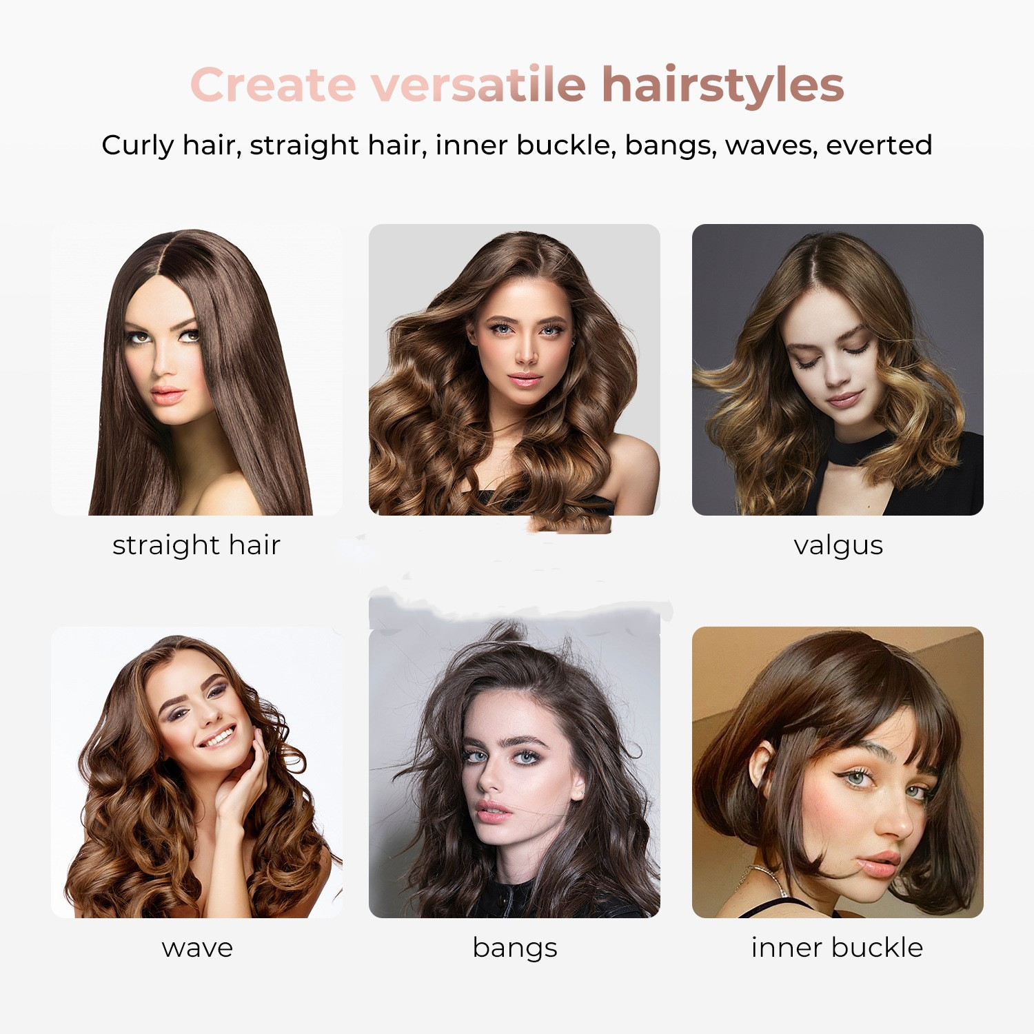 R-C Hair Straightener And Curler Hair Dryer