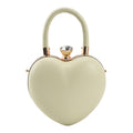 Heart-Shaped Western Style Shoulder Handbag with Chain