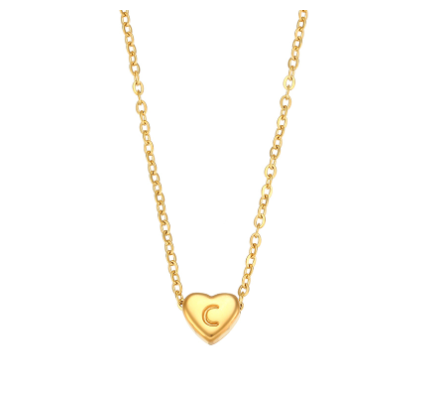 R-C Initial Love Necklace