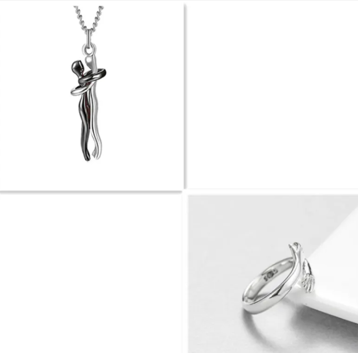 R-C Unisex Love Hug Necklace