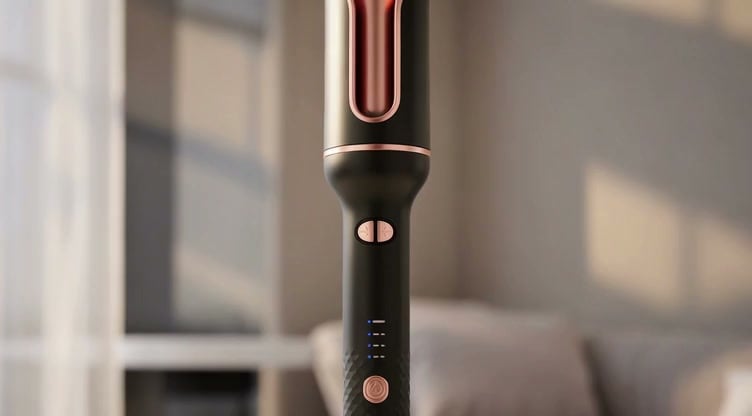 R-C Automatic Rotating Negative Ion Hair Curler.