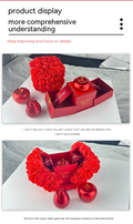 R-C Rose Gift Box Necklace, preserved rose keepsake box with pendant necklace