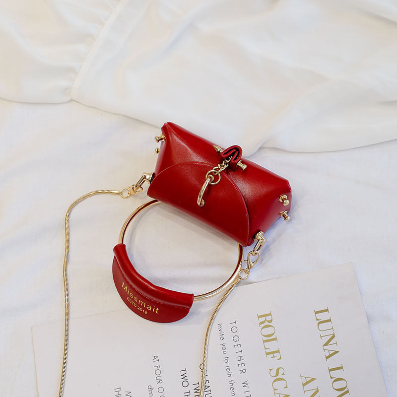 Candy Circle Handbag, Chain Shoulder Bag, Mini Crossbody