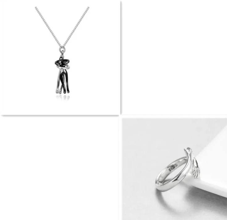 R-C Unisex Love Hug Necklace