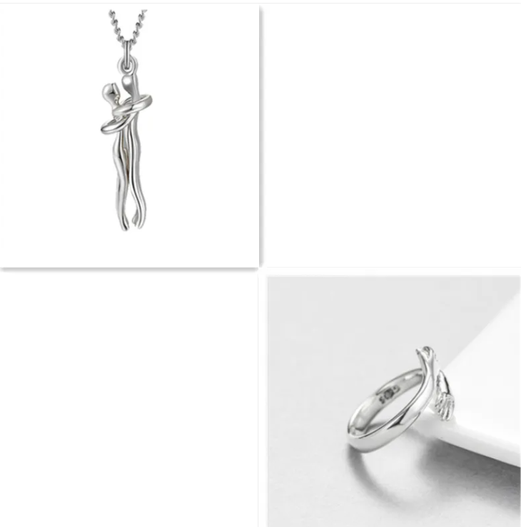 R-C Unisex Love Hug Necklace