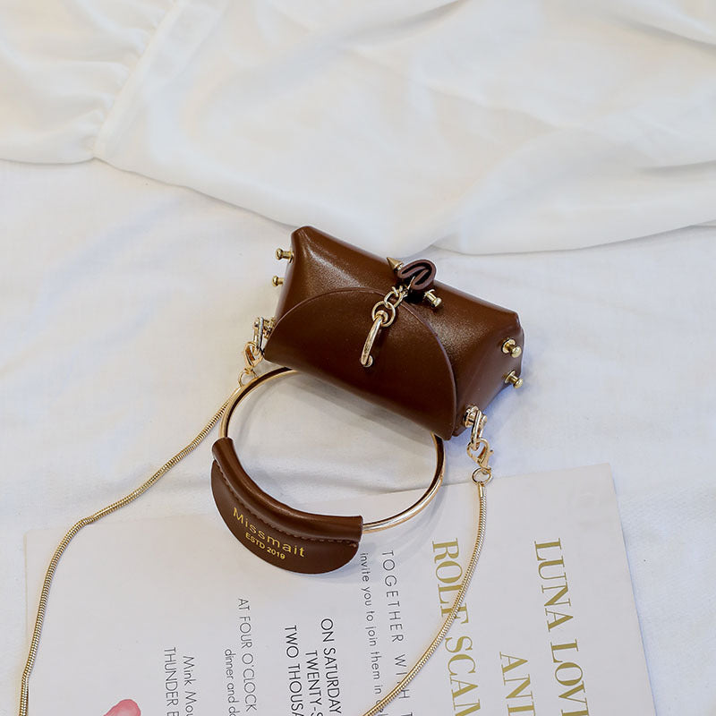 Candy Circle Handbag, Chain Shoulder Bag, Mini Crossbody