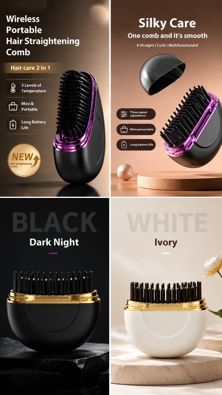 R-C USB Ceramic Hair Straightener