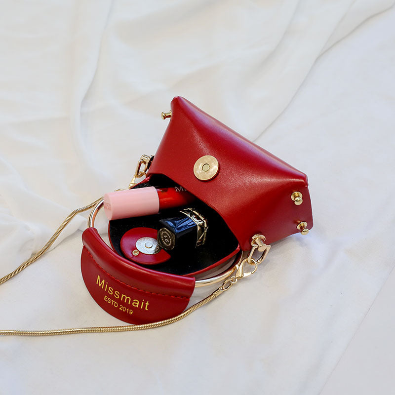 Candy Circle Handbag, Chain Shoulder Bag, Mini Crossbody