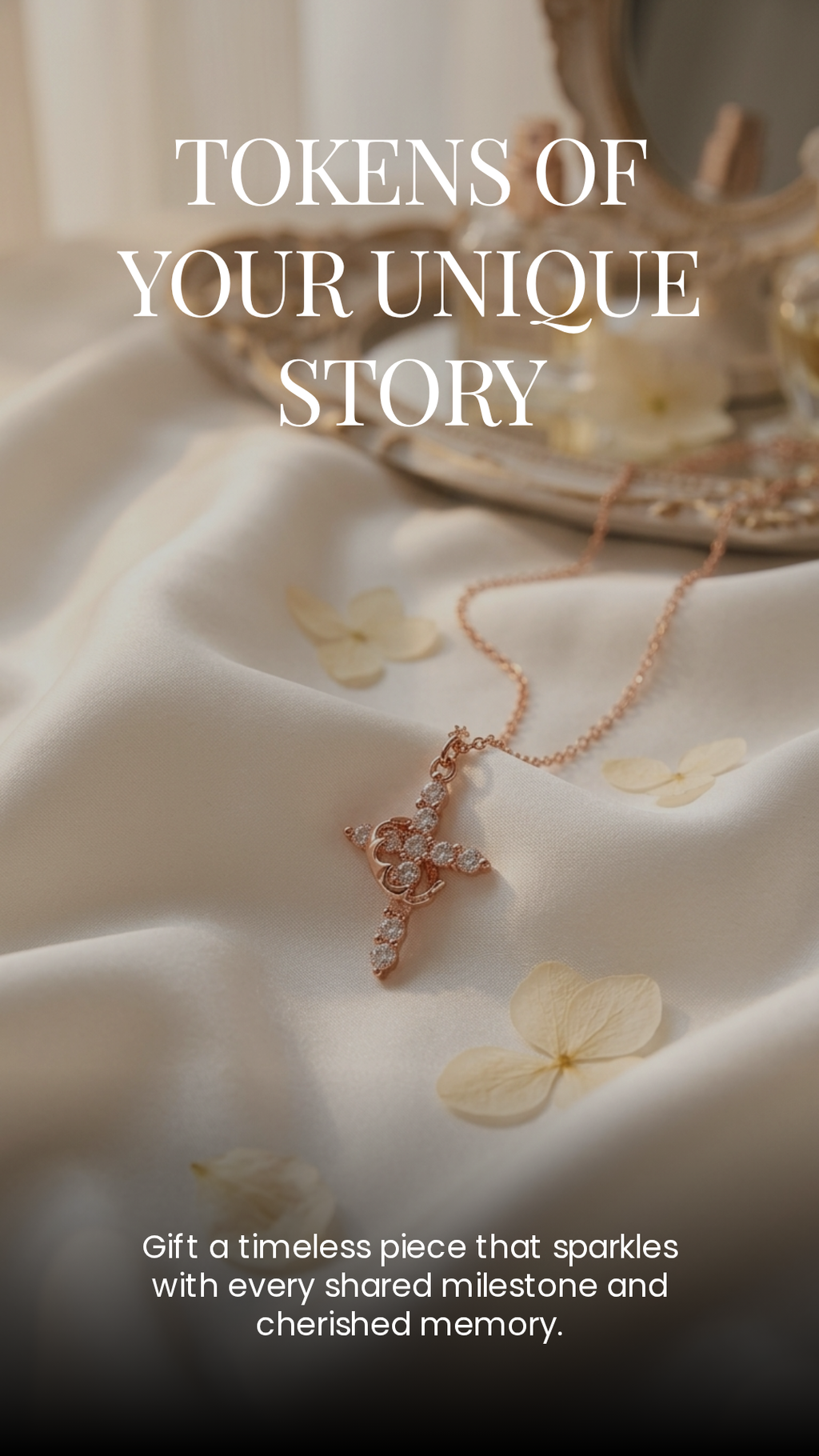 R-C Crown Cross Necklace.