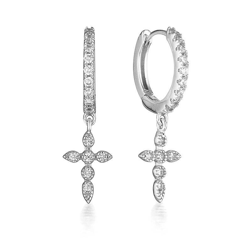 R-C Cross Earrings.