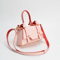 R-C Retro Rivet Bow Shoulder Bag - Small Square Design