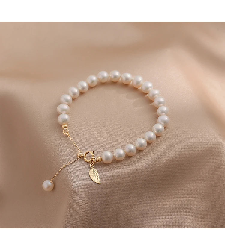 Genuine Freshwater Pearl Bracelets for Women and Girls