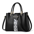 R-C Luxury Snake Grain Leather Women's Tote & Crossbody Bag