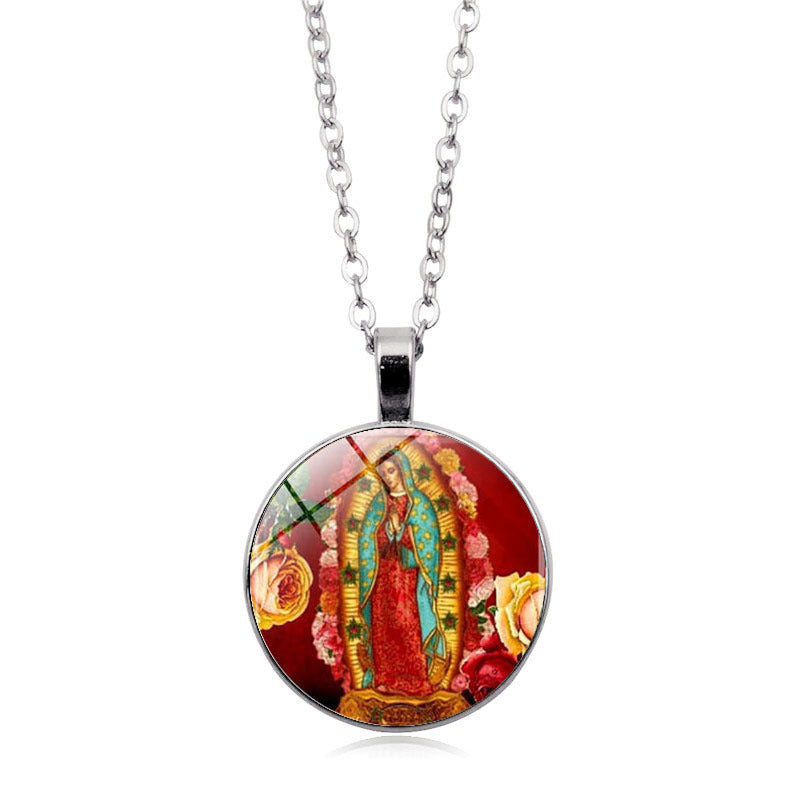 R-C Mary Pendant Necklace, Angel Necklace, Fashion Jewelry
