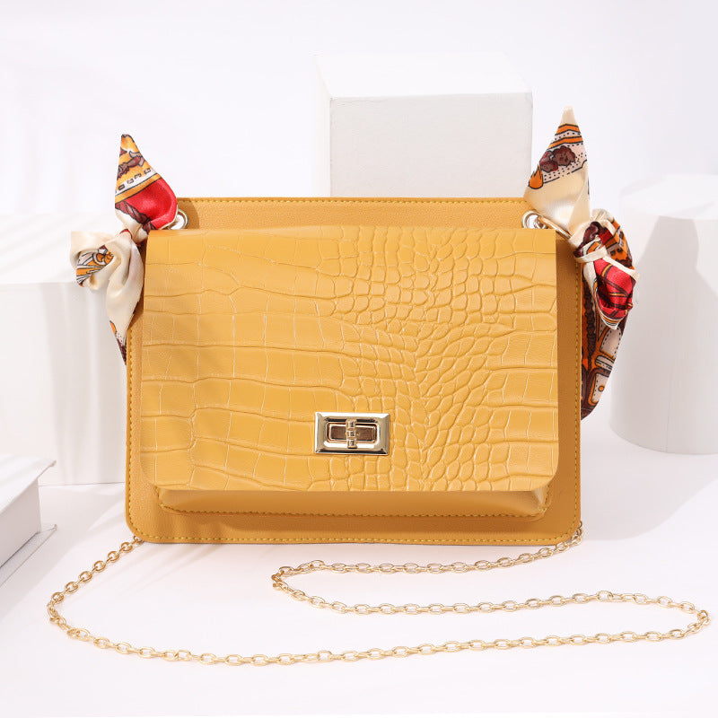 Crocodile Pattern Scarf Bag - Trendy 2020 Crossbody Bag