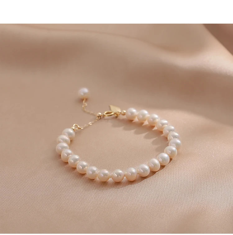 Genuine Freshwater Pearl Bracelets for Women and Girls