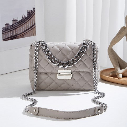 R-C Fashionable Quilted Lambskin Chain Bag for Women