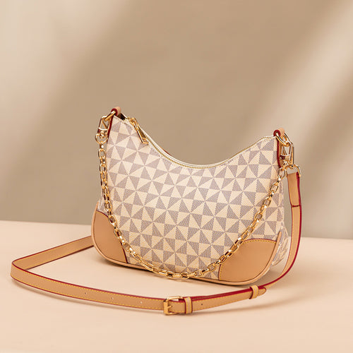 2023 Fashionable Women's Printed Chain Shoulder Bag