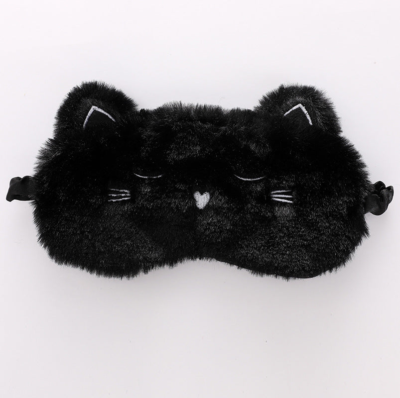 Cute Plush Animal Sleeping Mask for Girls and Women