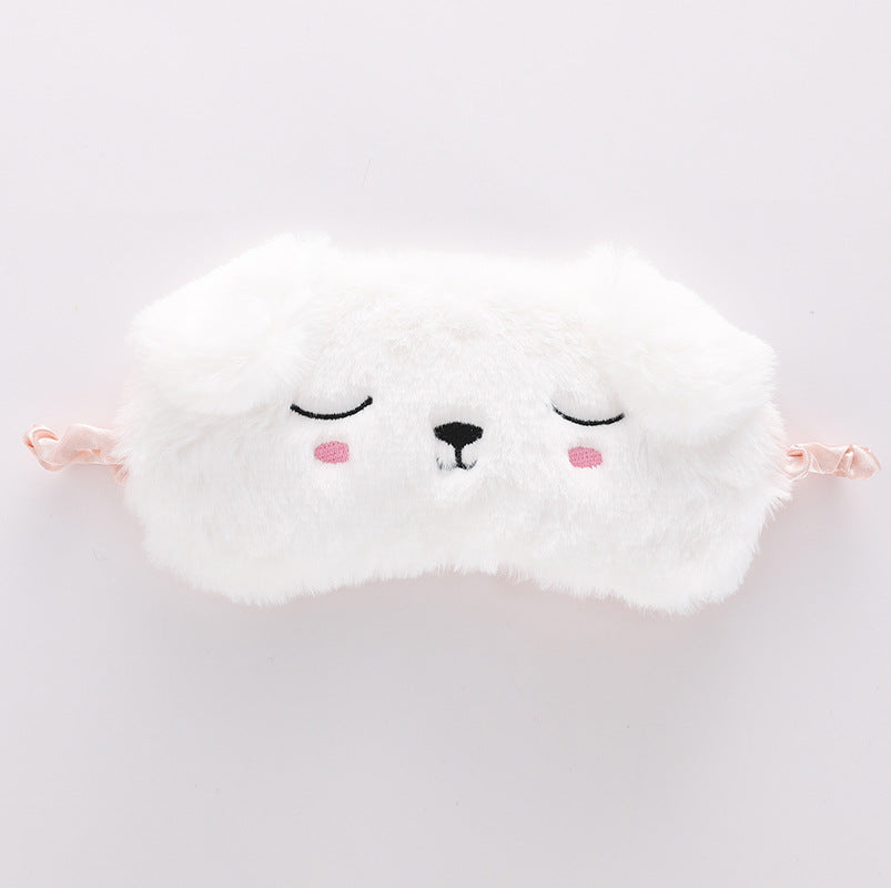 Cute Plush Animal Sleeping Mask for Girls and Women