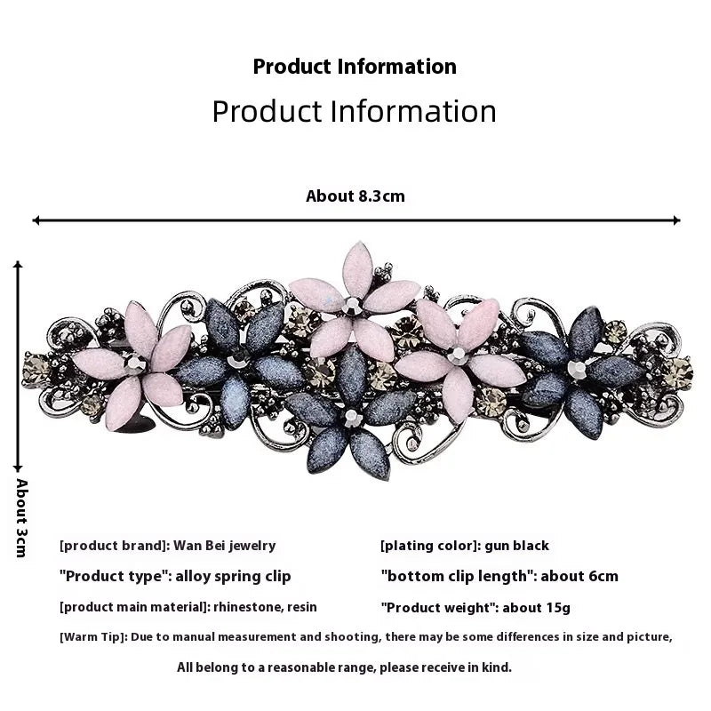Alloy Barrettes Korean Hair Accessories Ponytail Clip Headdress