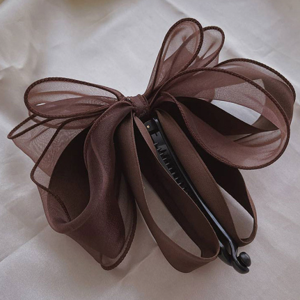 High Ponytail Bow Hair Clip for Women - Fashion Accessory