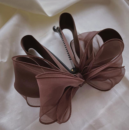 High Ponytail Bow Hair Clip for Women - Fashion Accessory
