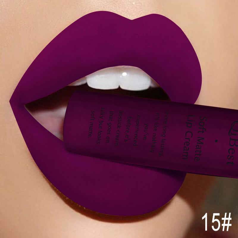 Matte Non-Stick Liquid Lip Gloss - Long-Lasting Finish