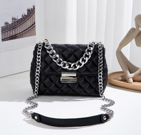 R-C Fashionable Quilted Lambskin Chain Bag for Women
