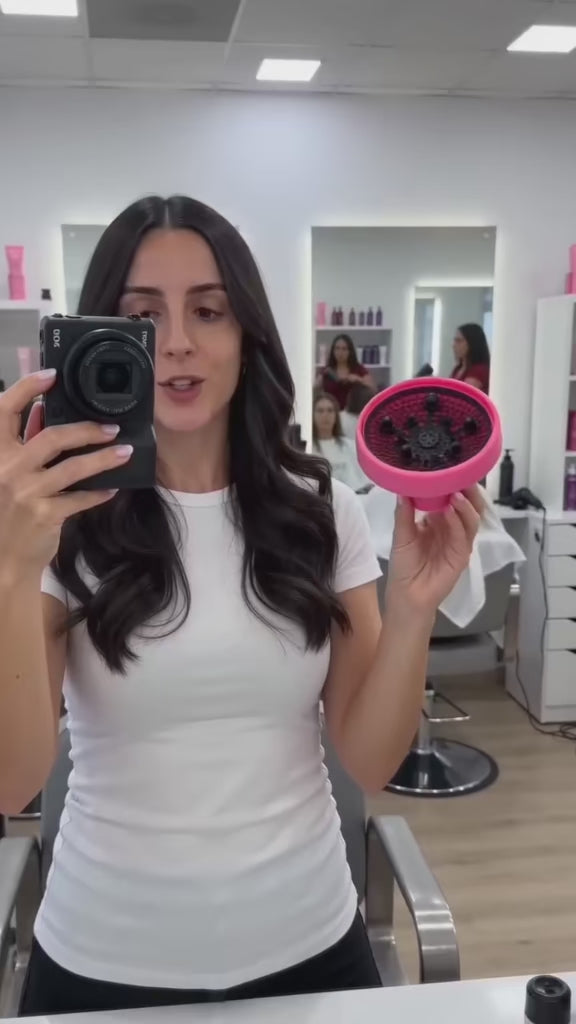 R-C Silicone Folding Diffuser for Hair Drying and Styling.